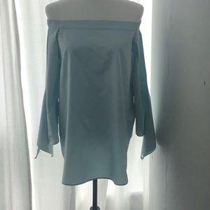 Tibi off shoulder top